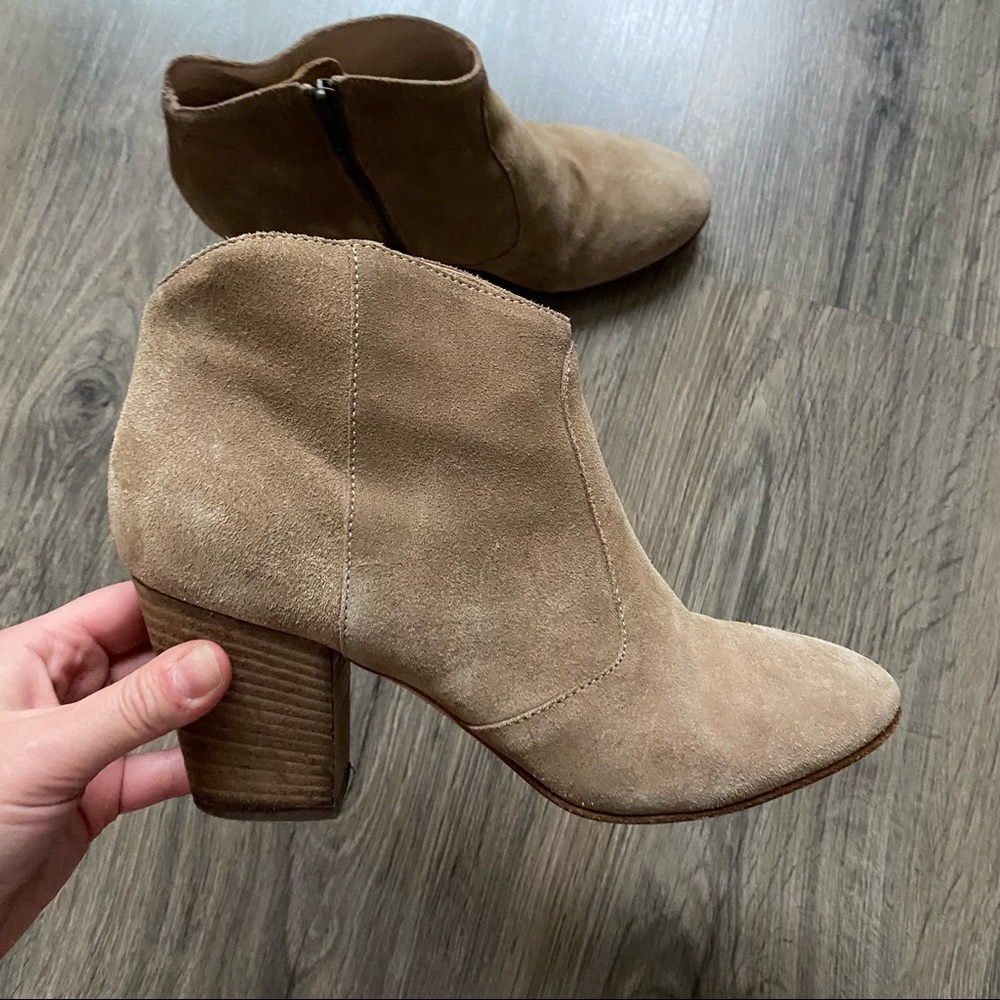Club Monaco | Tan Brooklyn Suede Boots/Booties - Picture 3 of 8